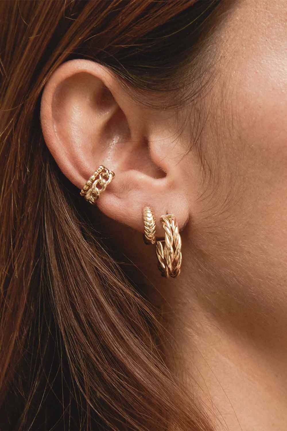 Medium Curb Chain Ear Cuff - Image 2