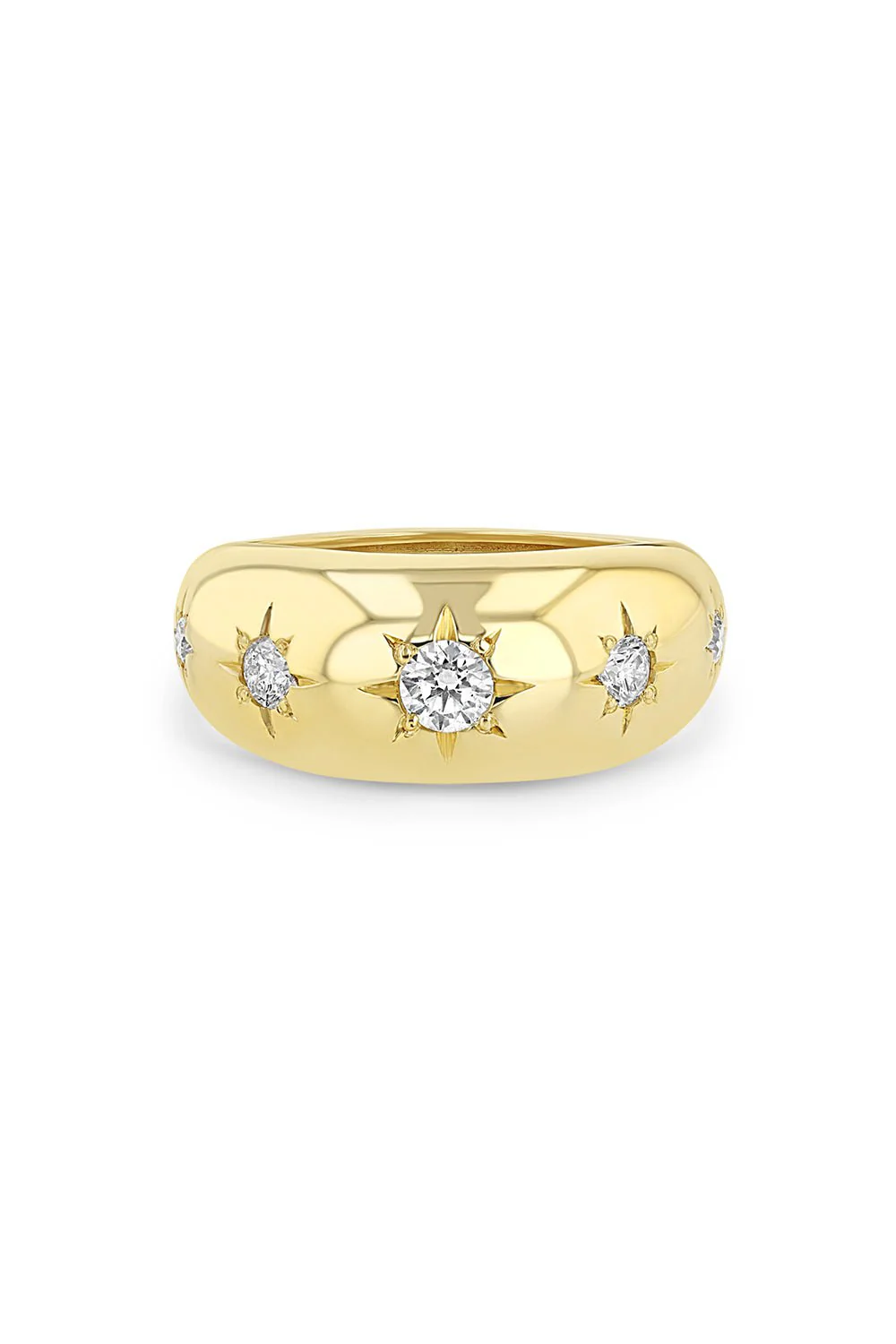 Scatter Star Set Diamond Medium Aura Ring