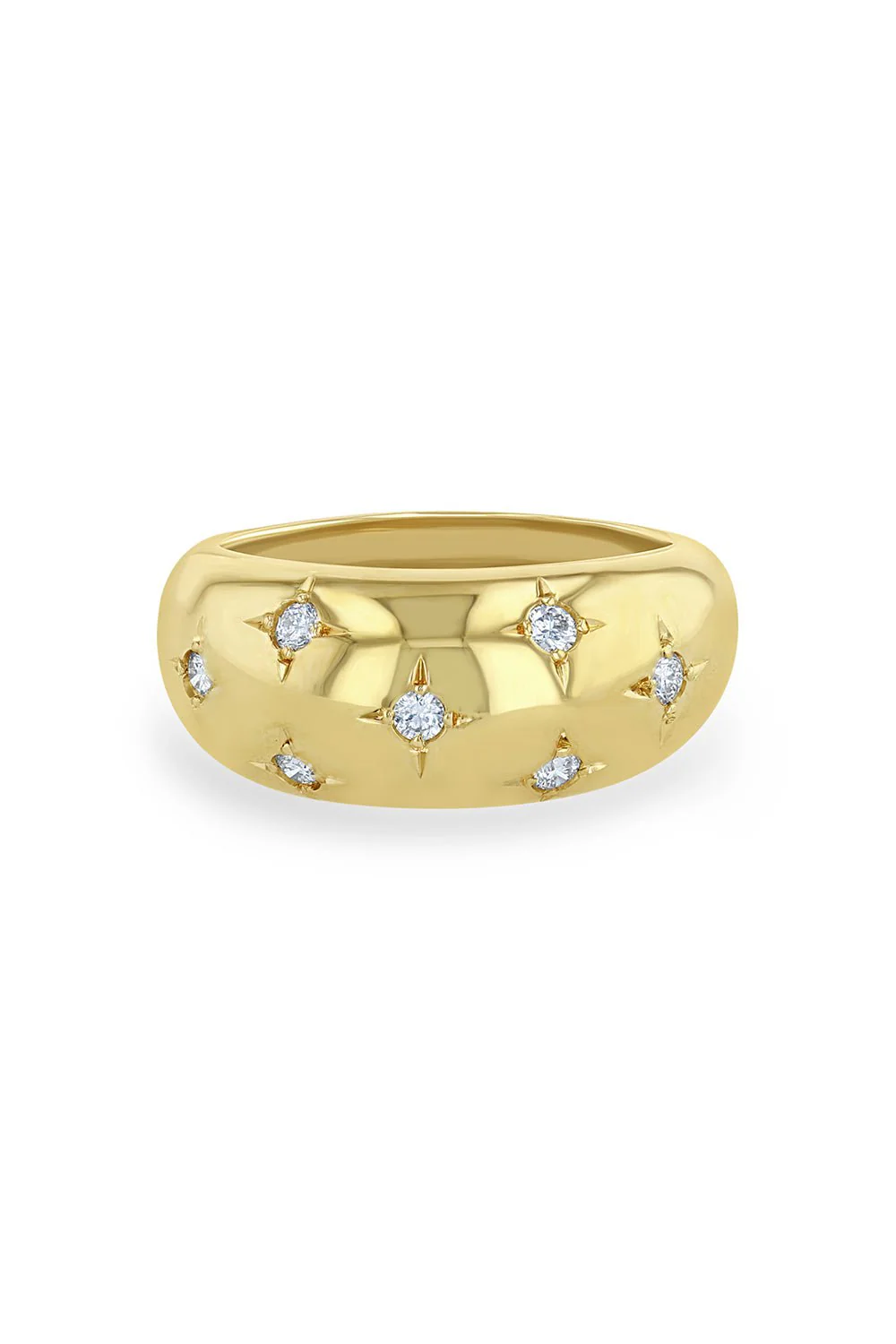 Scattered Star Set Diamond Medium Aura Ring
