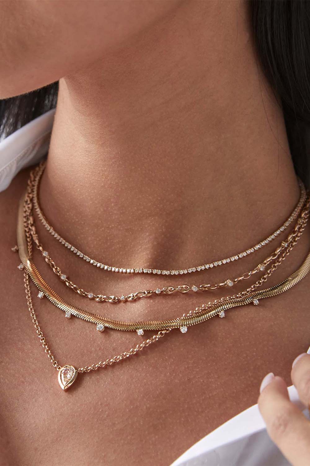 Small Puffed Mariner Necklace - Image 2