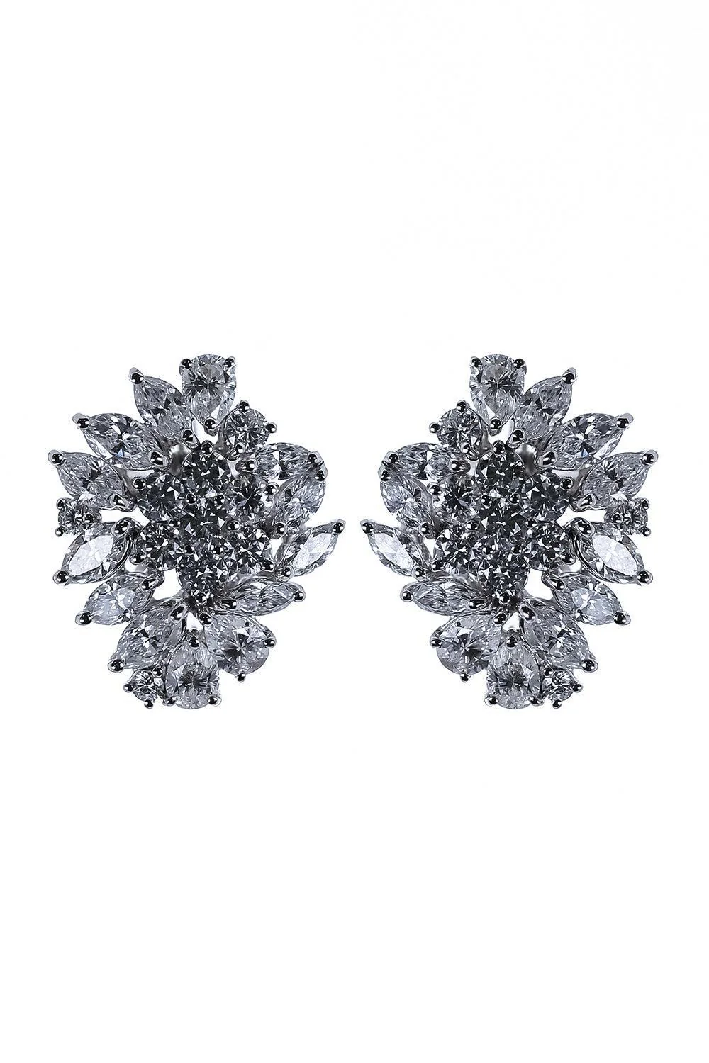 Diamond Cluster Earrings