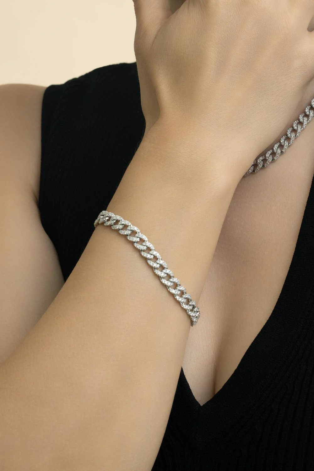 Diamond Cuban Link Bracelet - Image 3