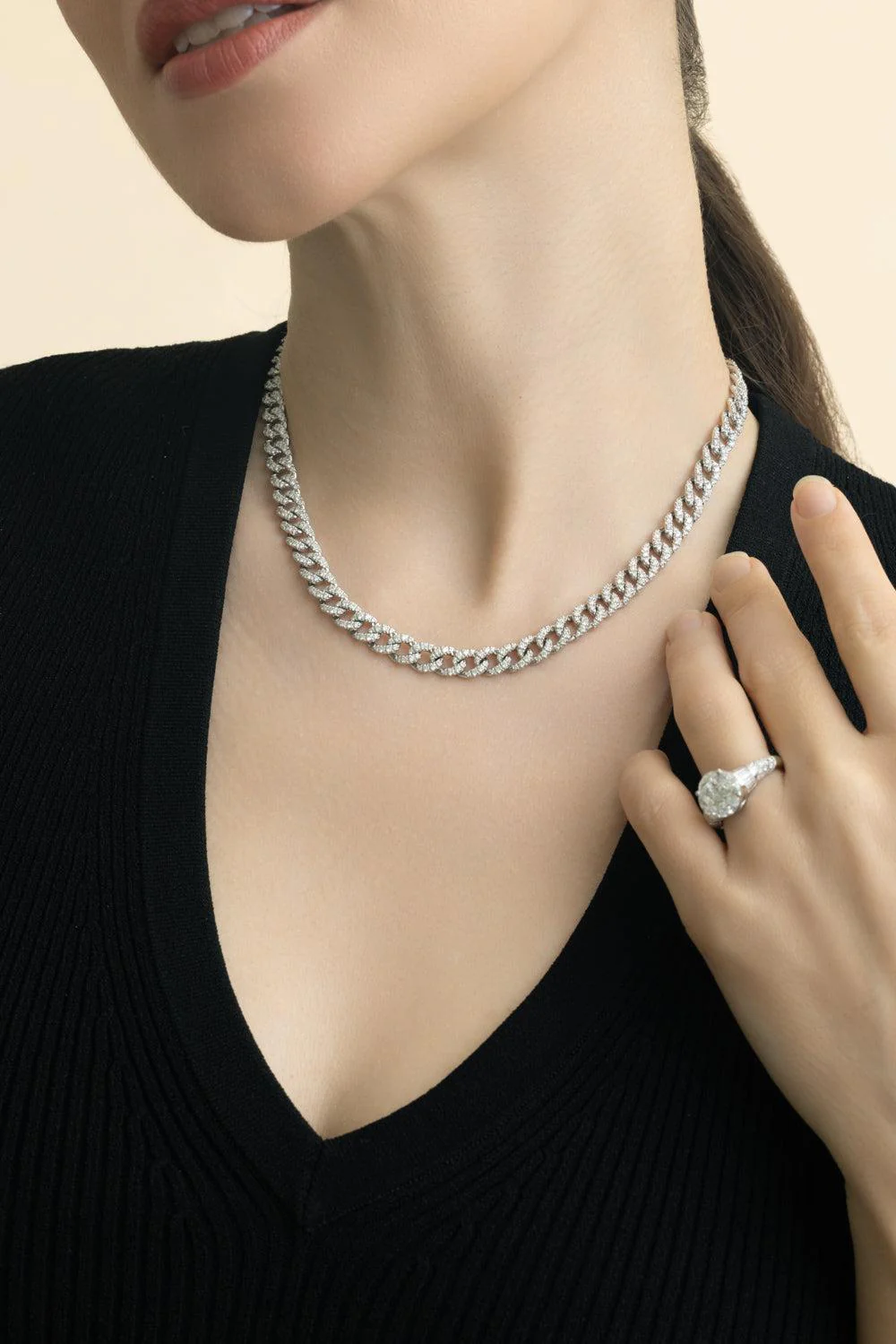 Diamond Cuban Link Necklace - Image 2