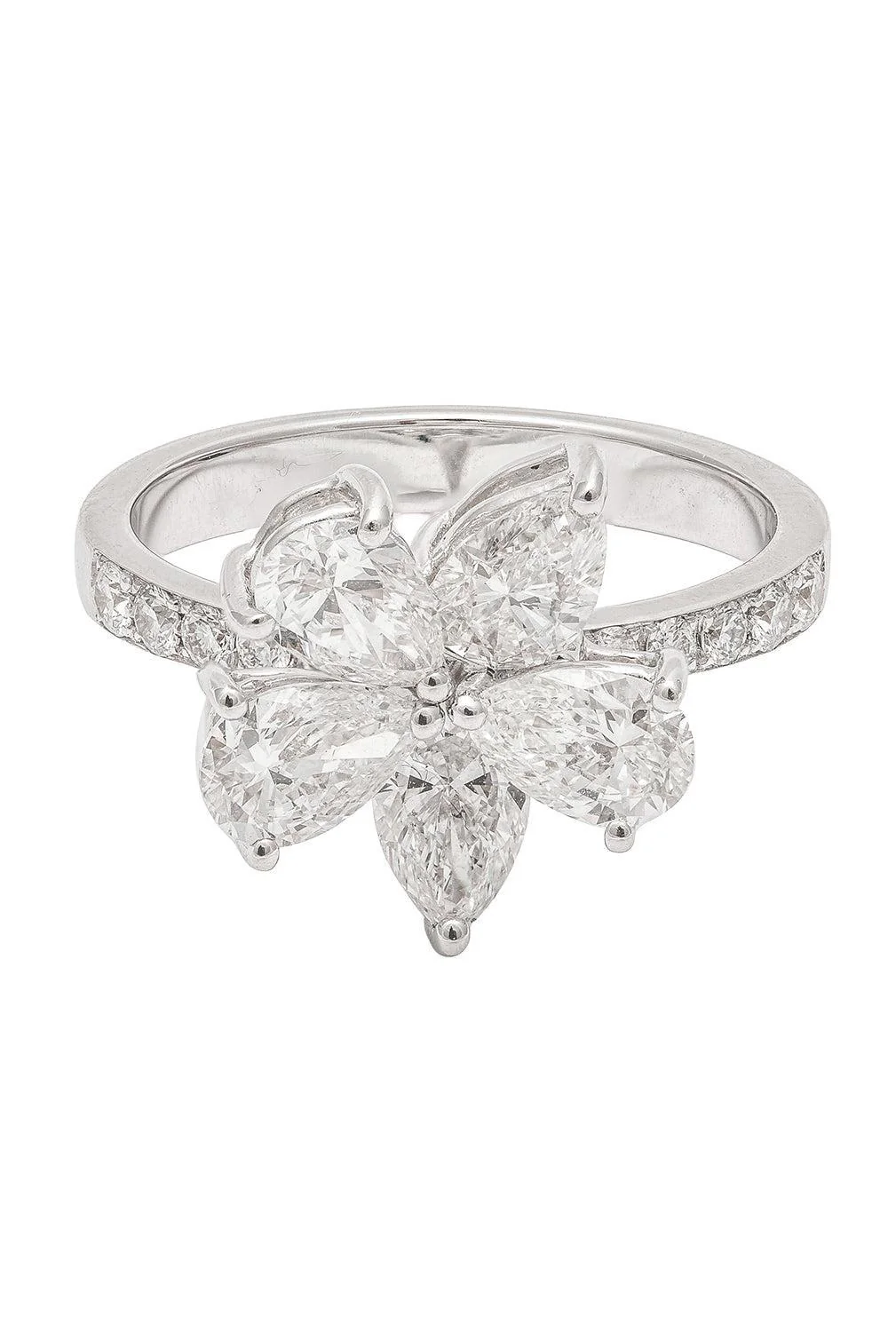Diamond Flower Ring