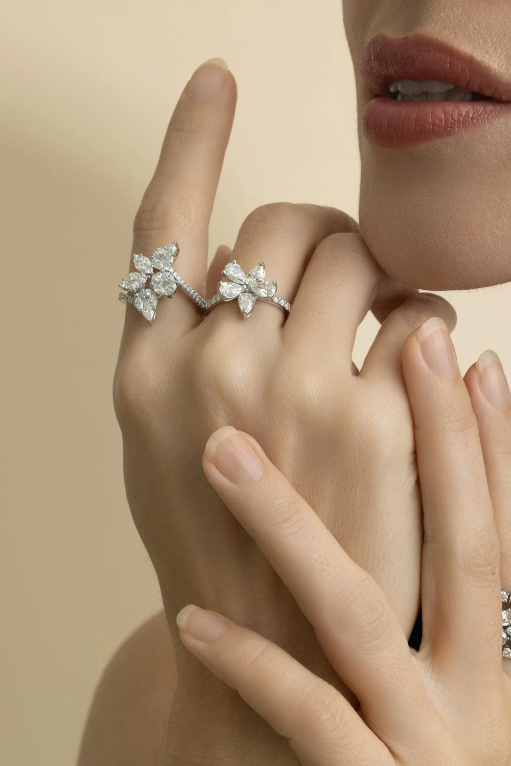Diamond Flower Ring - Image 2