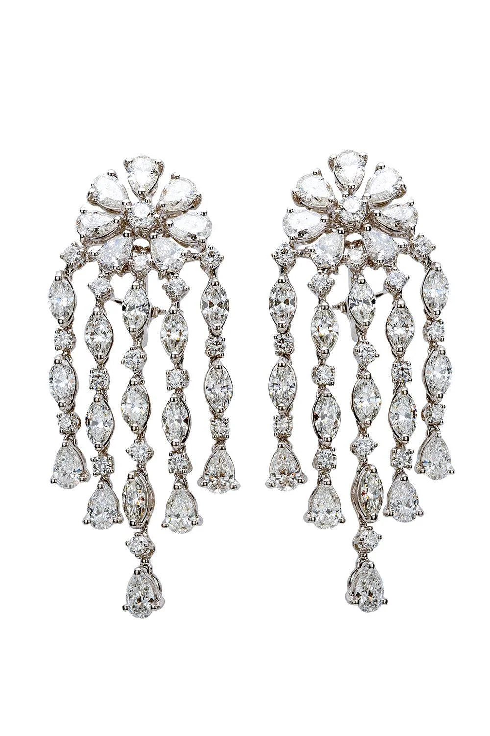 Diamond Fringe Earrings