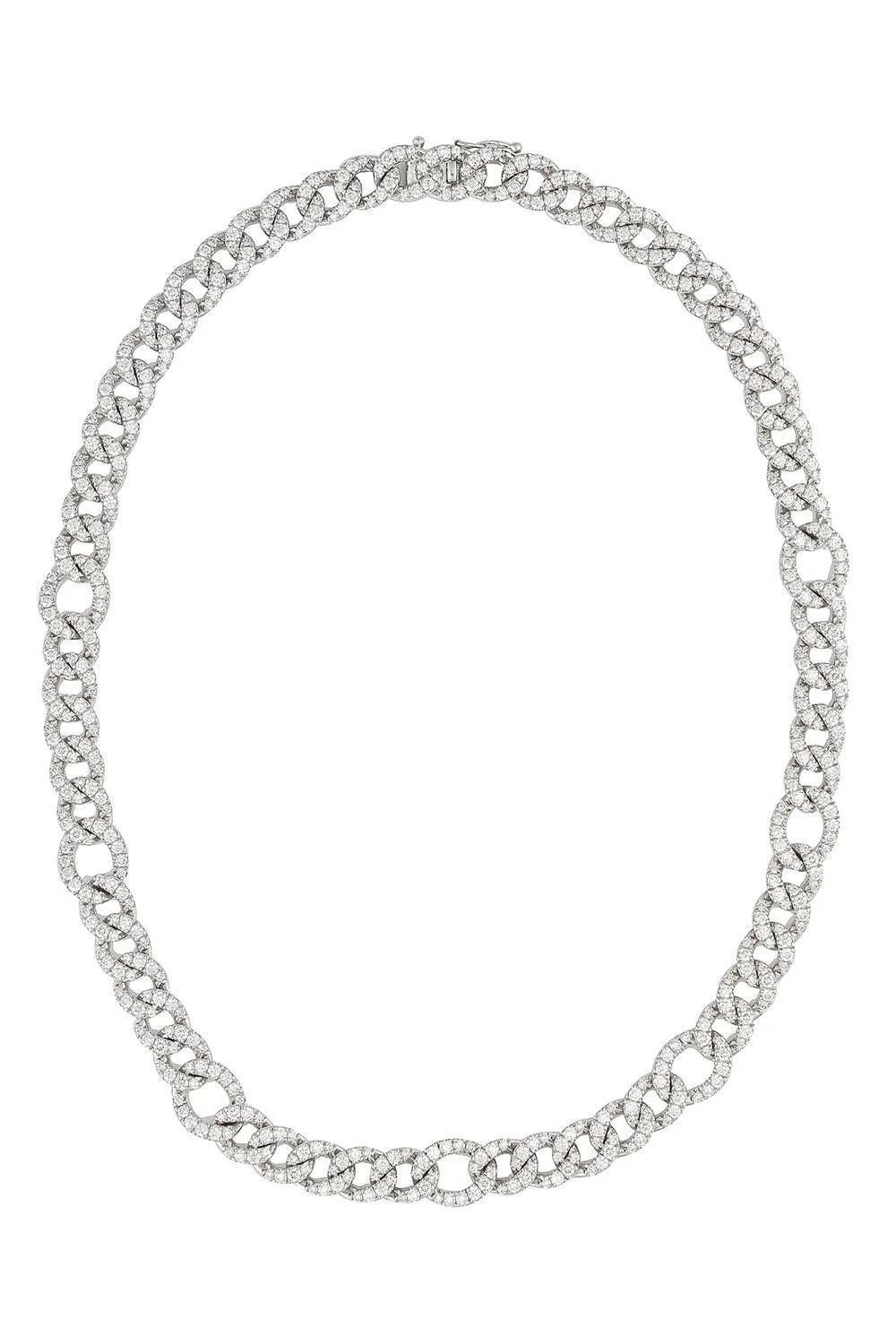 Diamond Groumette Chain Necklace