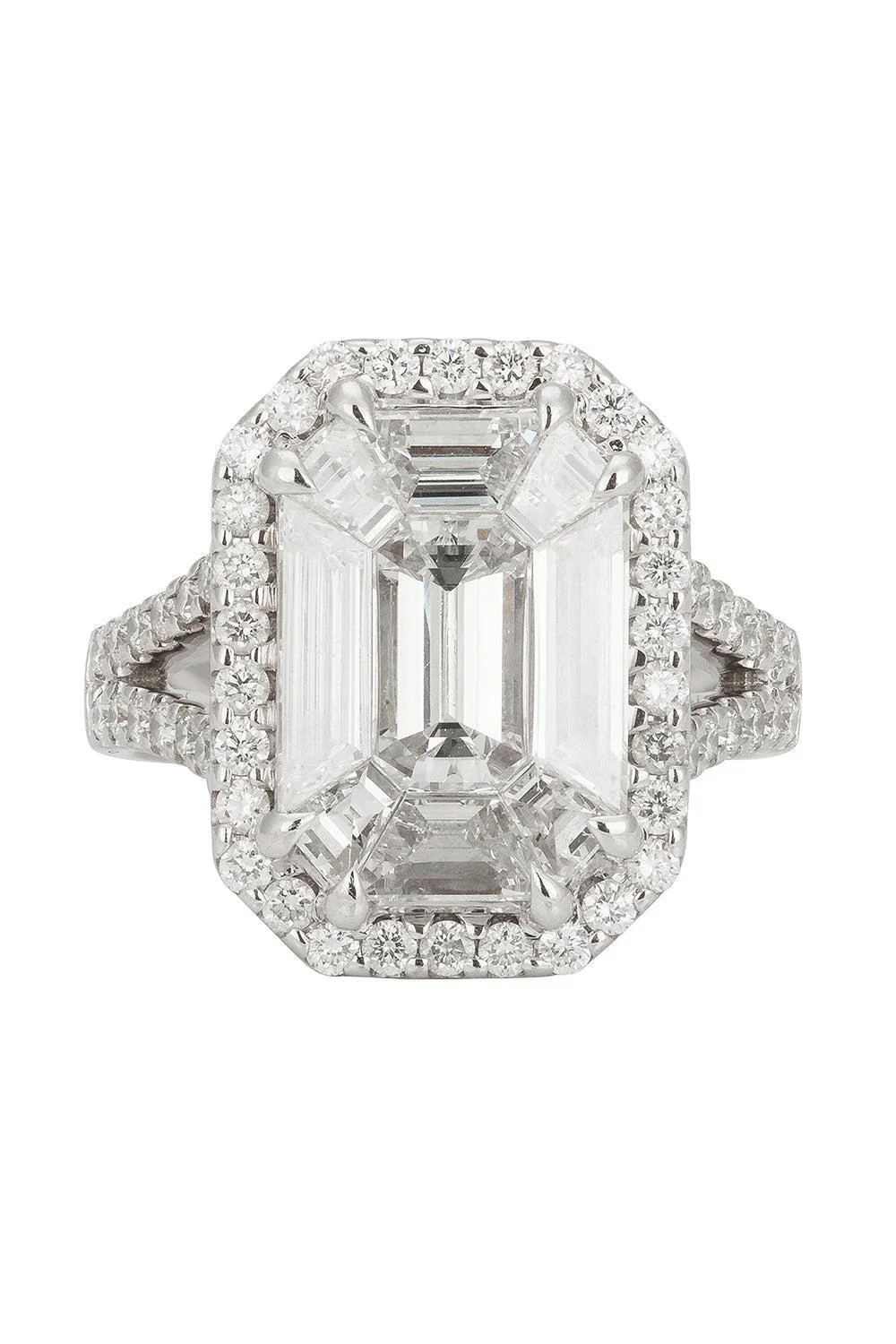 Diamond Illusion Portrait Ring