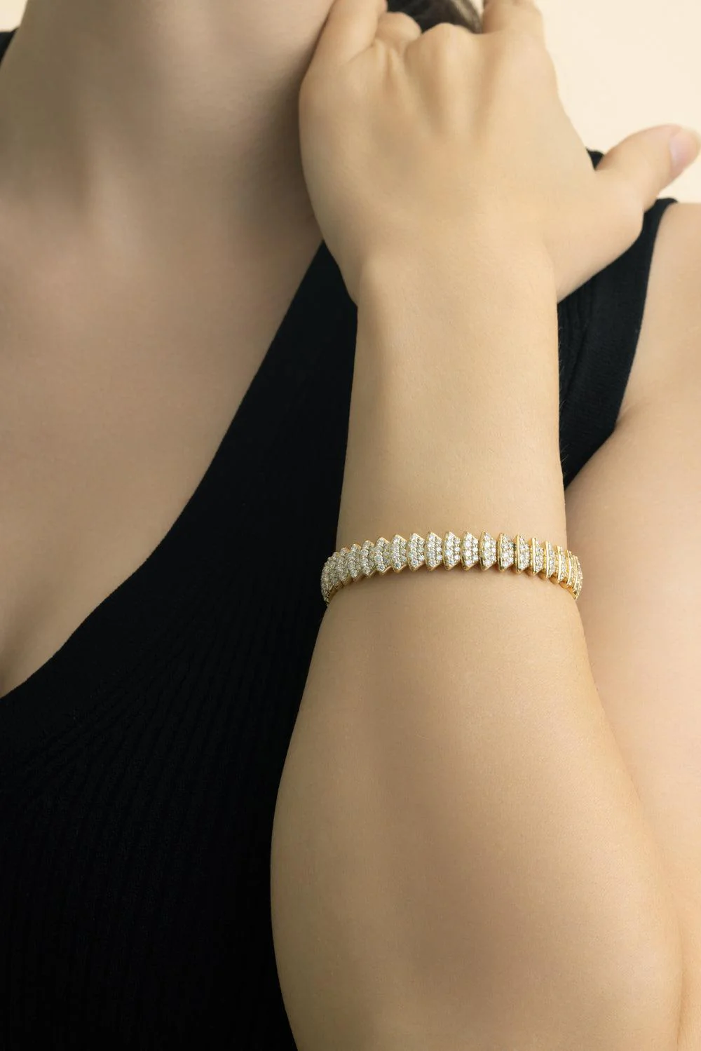 Diamond Mutli Element Stretch Bracelet - Image 2