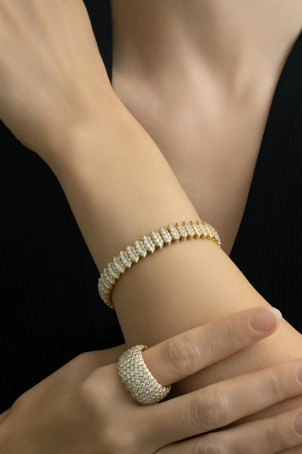 Diamond Mutli Element Stretch Bracelet - Image 3