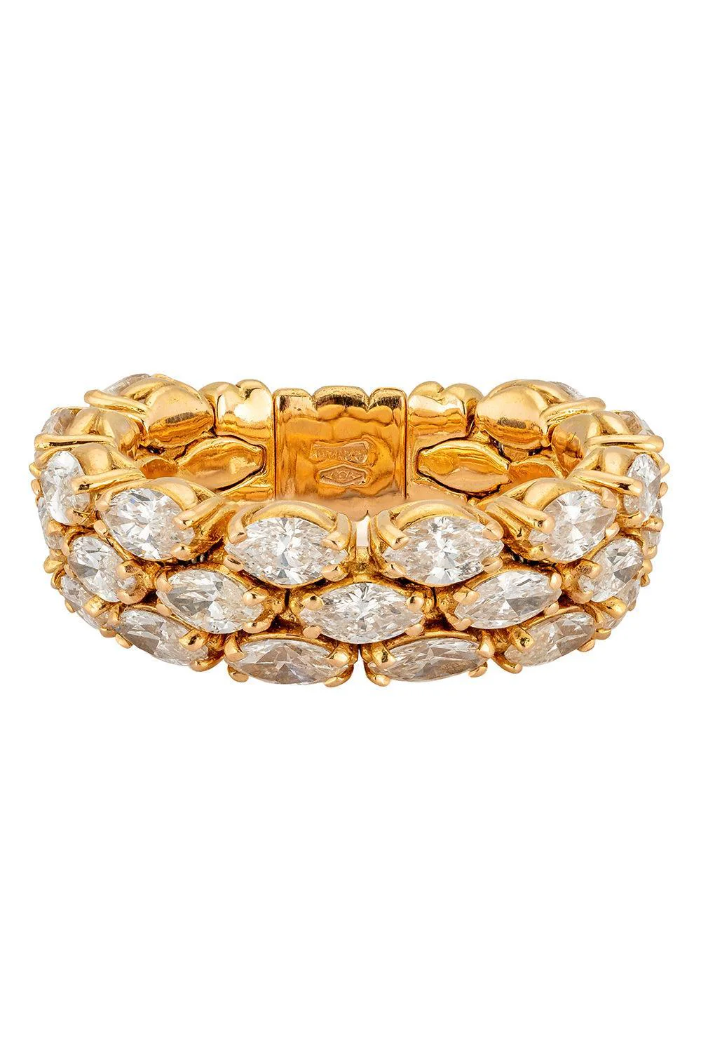 Diamond Three Layer Stretch Ring