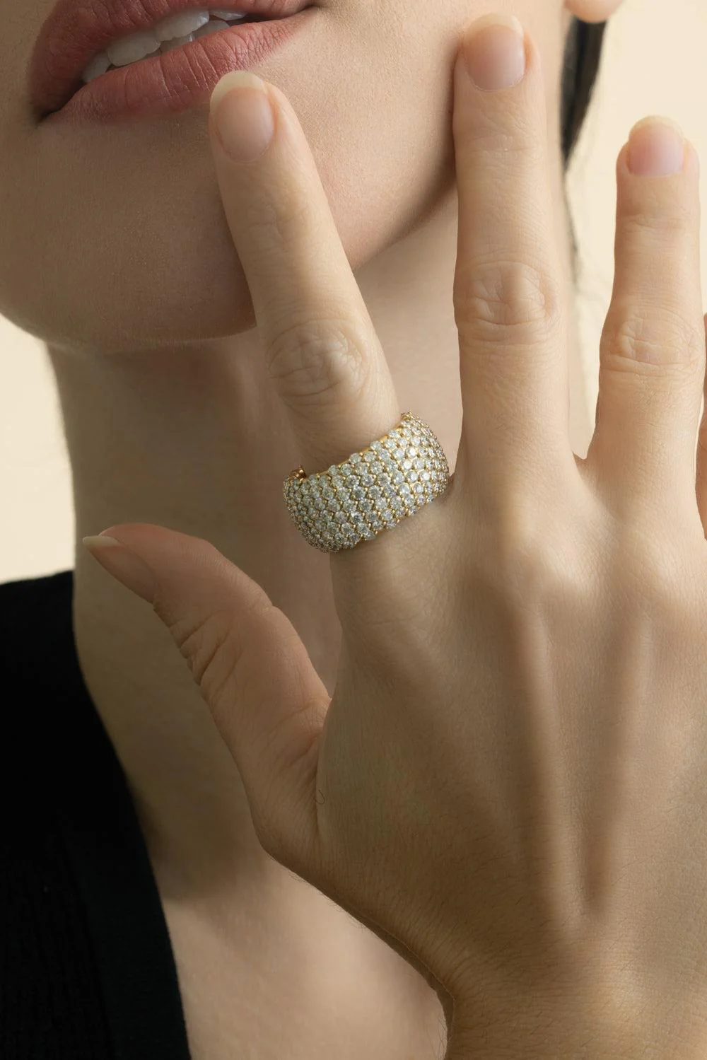 Diamond Wide Stretch Ring - Image 4