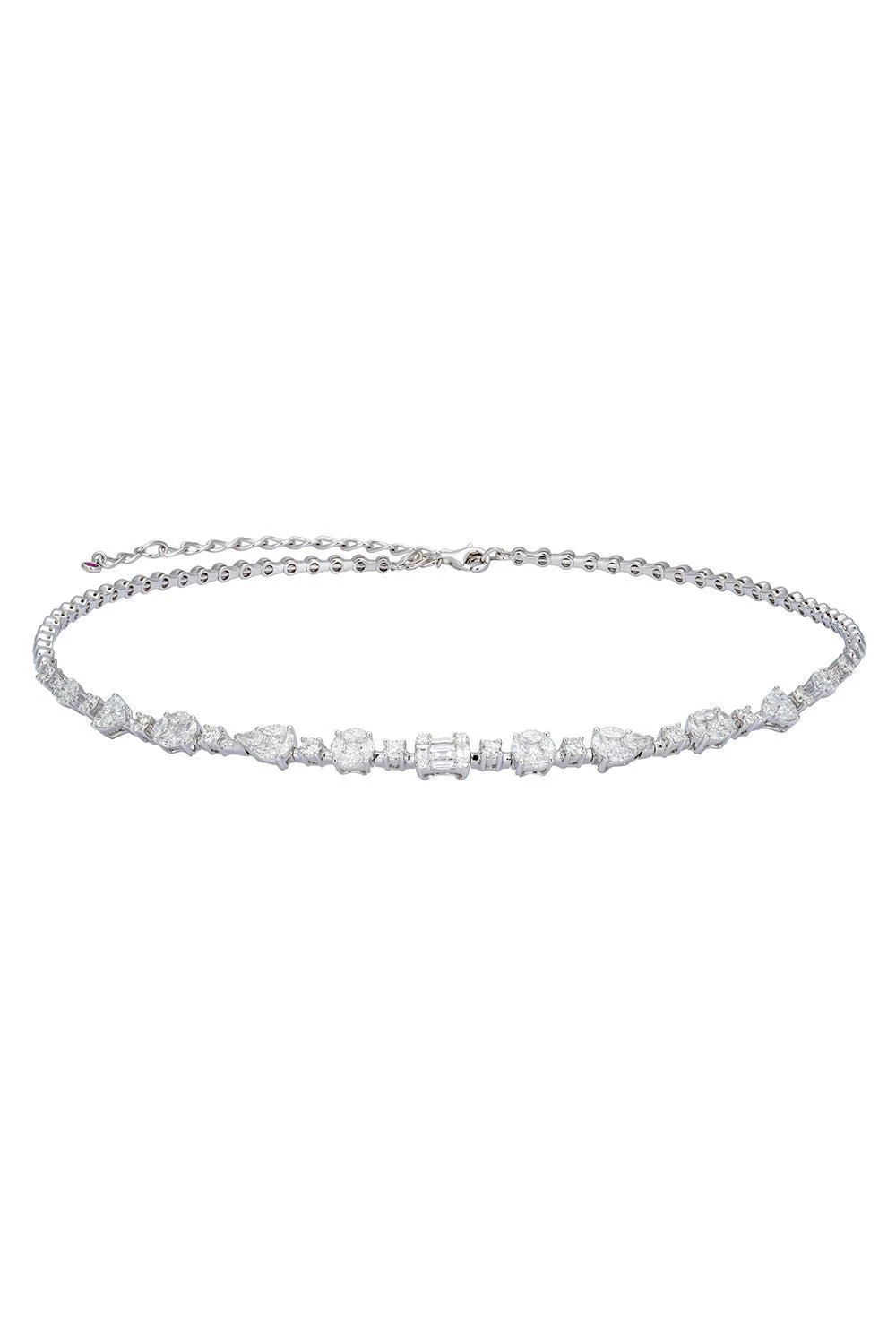 Multi Shape Diamond Necklace
