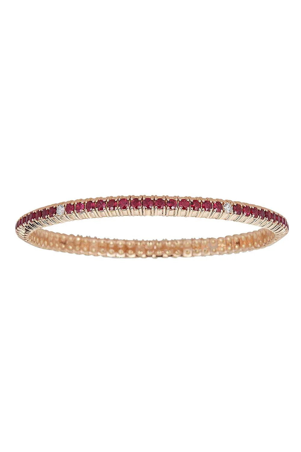 Ruby Diamond Stretch Bracelet